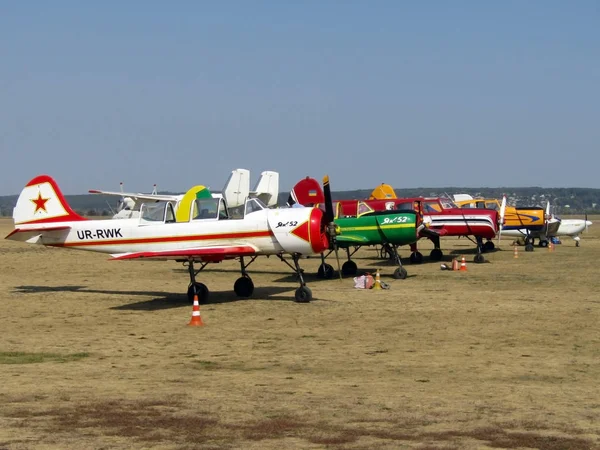 Kharkiv, Ucrania 09.01.2019. aviones en el festival Aviafest. foto — Foto de Stock