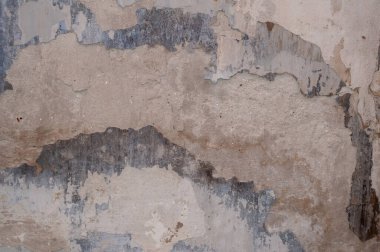 Eski gri duvar arka planı. Boya soyuyordum. fotoğraf