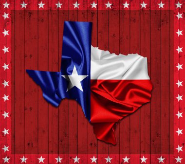 Texas arka plan kopya alanı için metin - 3d çizim ile    