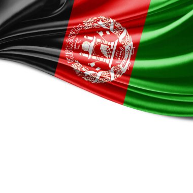 Afganistan bayrağı ile kopya alanı metin - 3d çizim için    