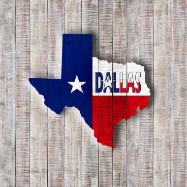 Texas bayrağı ile kopya alanı metin veya resimler 