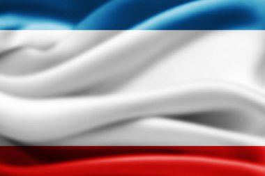 Metin - 3d illüstrasyon kopya alanı olan Kırım bayrağı    