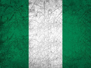 Nijerya bayrağı ile kopya alanı metin veya resimler 