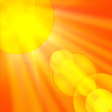 Güneş glow - illüstrasyon ile arka plan