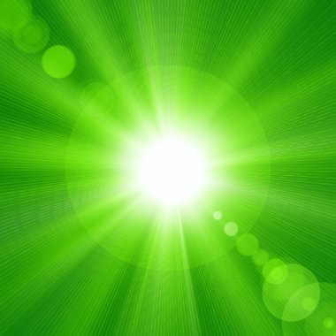 Güneş glow - illüstrasyon ile arka plan