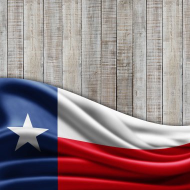 Texas bayrağı ile kopya alanı metin - 3d çizim için    