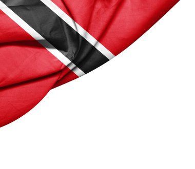 Tobago bayrağı ile kopya alanı metin - 3d çizim için    