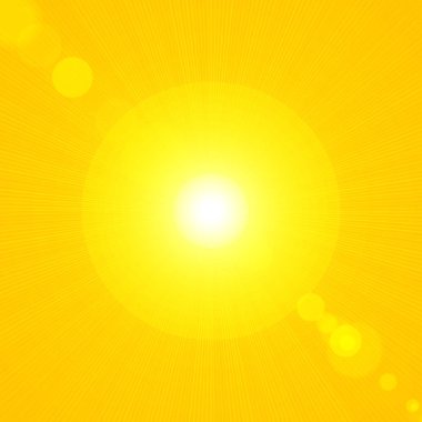 Güneş glow - illüstrasyon ile arka plan