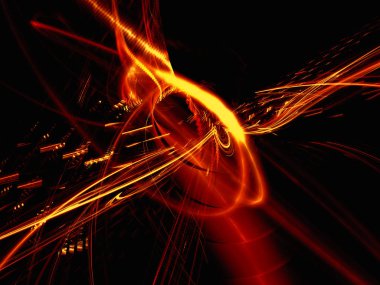 Fraktal arka plan, fütüristik doku