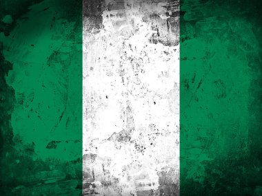 Nijerya bayrağı ile kopya alanı metin veya resimler 