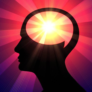  insan beyninin arka plan - 3d çizim