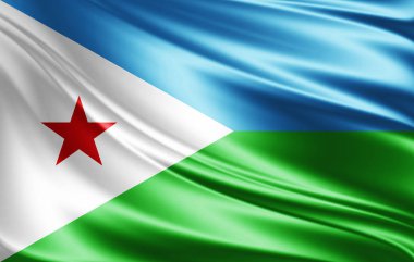 Cibuti bayrağı ile kopya alanı metin - 3d çizim için    