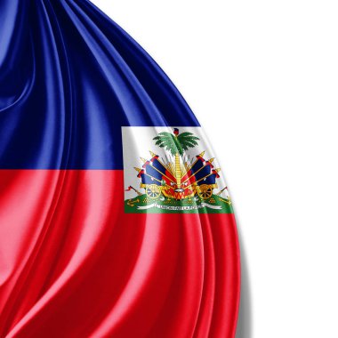 Haiti bayrağı ile kopya alanı metin - 3d çizim için    