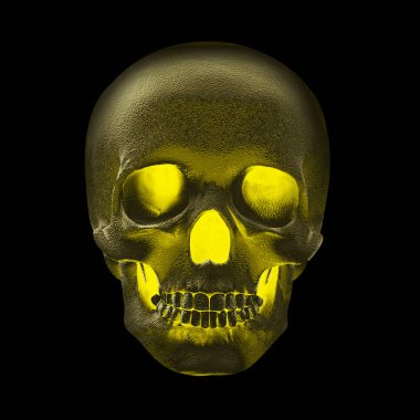  renkli insan kafatası, dekorasyon - illüstrasyon