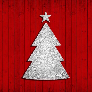 Gümüş Noel ağacı, tatil arka plan, doku