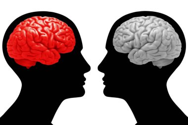  insan beyninin arka plan - 3d çizim