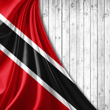 Tobago bayrağı ile kopya alanı metin - 3d çizim için    