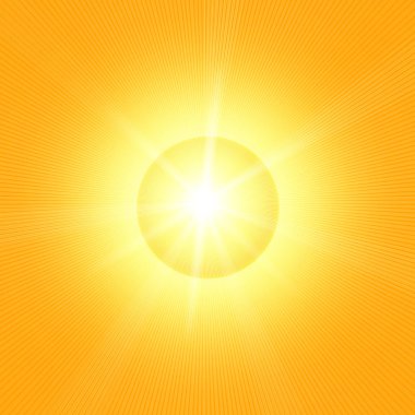 Güneş glow - illüstrasyon ile arka plan