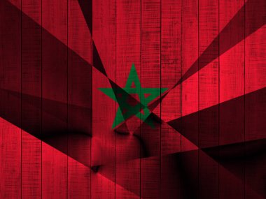  Kopya alanı metin veya görüntüleri için bayrakla Marocco 