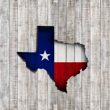 Texas bayrağı ile kopya alanı metin veya resimler 