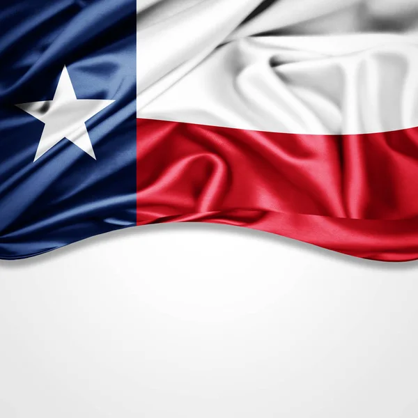 Flag Texas Copy Space Your Text White Background Illustration — Stock Photo, Image