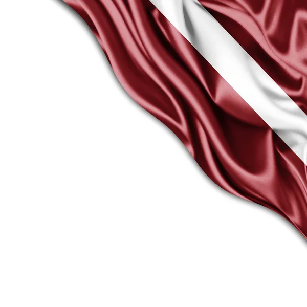 Bandeira Letónia Com Espaço Cópia Para Seu Texto Ilustração — Fotografia de Stock