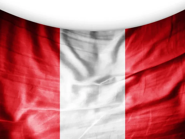 Vlajka Peru Kopií Prostor Pro Ilustraci Textu — Stock fotografie