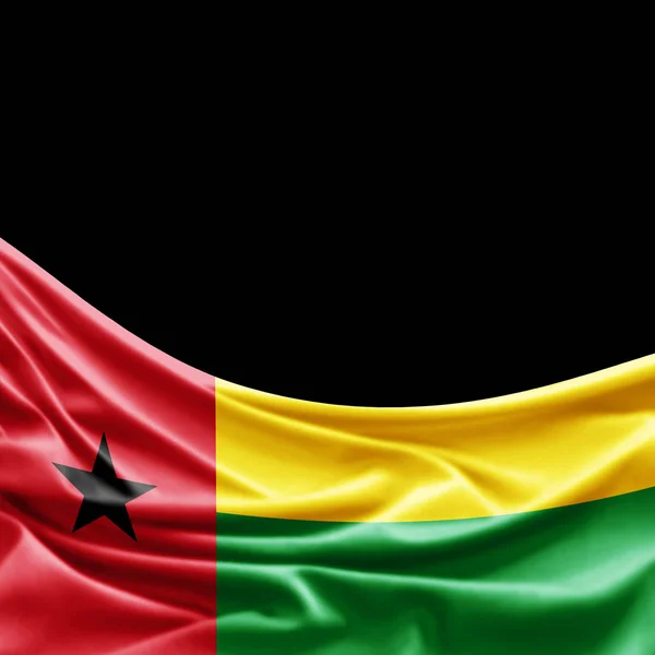 Vlag Van Guinee Bissau Met Kopie Ruimte Voor Tekst Illustratie — Stockfoto