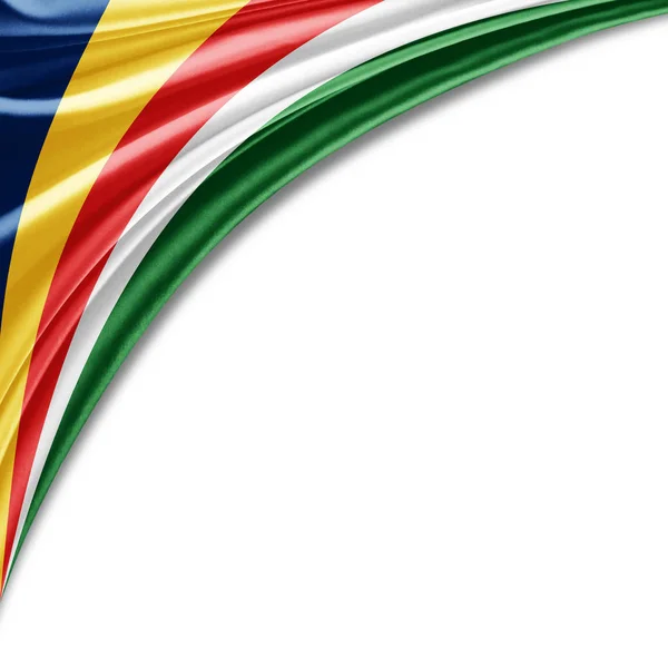 Bandera Seychelles Con Espacio Copia Para Texto Ilustración — Foto de Stock
