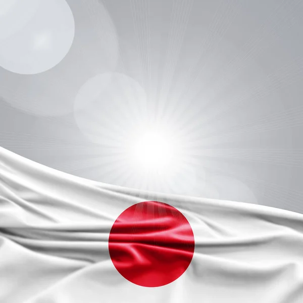 Bandera Japón Con Espacio Copia Para Texto Ilustración — Foto de Stock