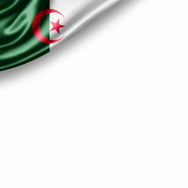 Másol Szöveg Illusztráció Helyet Algéria Zászlaja — Stock Fotó