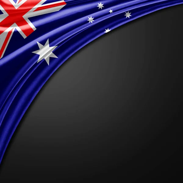 Drapeau Australie Avec Espace Copie Pour Votre Texte Illustration — Photo