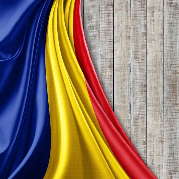 Másol Szöveg Illusztráció Helyet Románia Zászlaja — Stock Fotó