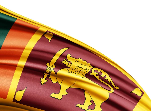 Bandeira Sri Lanka Com Espaço Cópia Para Seu Texto Ilustração — Fotografia de Stock