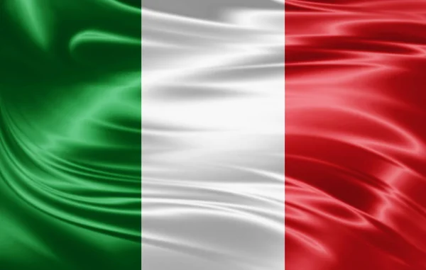 Bandera Italia Con Espacio Copia Para Texto Ilustración — Foto de Stock