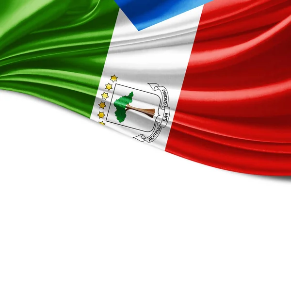 Flag Equatorial Guinea Copy Space Your Text White Background Illustration — Stock Photo, Image