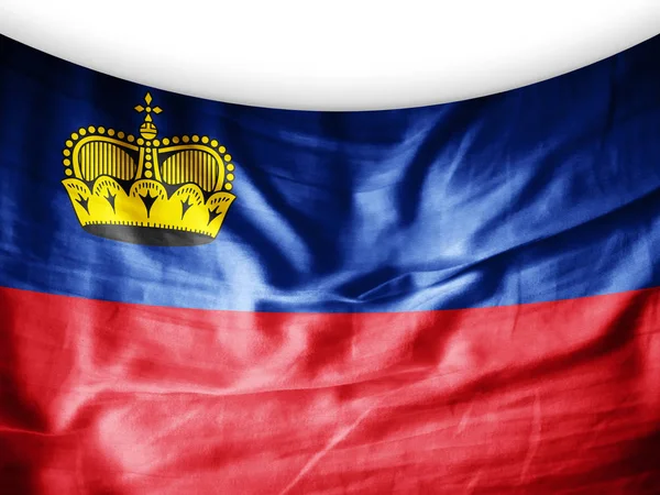 Másol Szöveg Illusztráció Helyet Liechtenstein Zászlaja — Stock Fotó