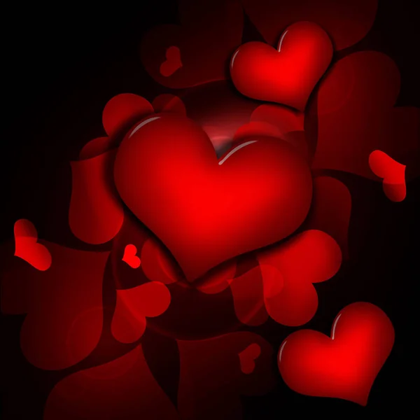 Hearts Valentine Day Background Texture — Stock Photo, Image