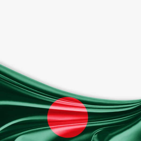 Drapeau Bangladesh Avec Espace Copie Pour Votre Texte Sur Fond — Photo