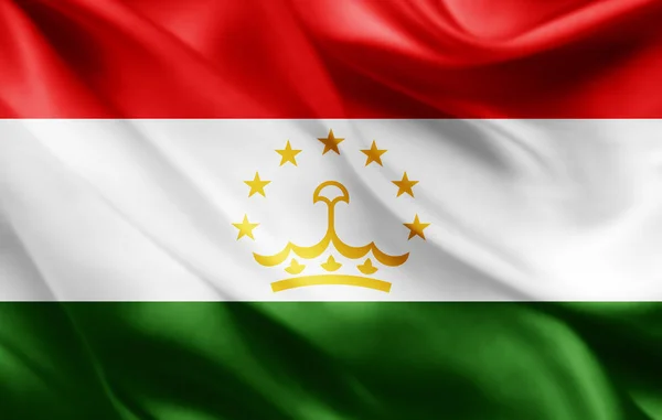 Bandera Tayikistán Con Espacio Copia Para Texto Ilustración —  Fotos de Stock
