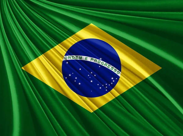 ブラジルの国旗と抽象的な背景の — ストック写真