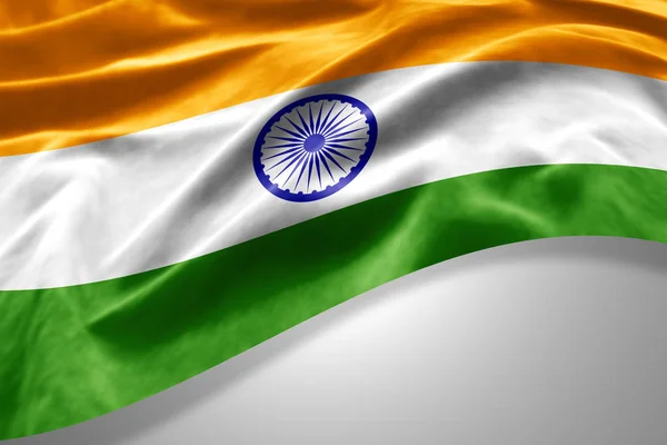 Vlag Van India Met Kopie Ruimte Voor Tekst Illustratie — Stockfoto