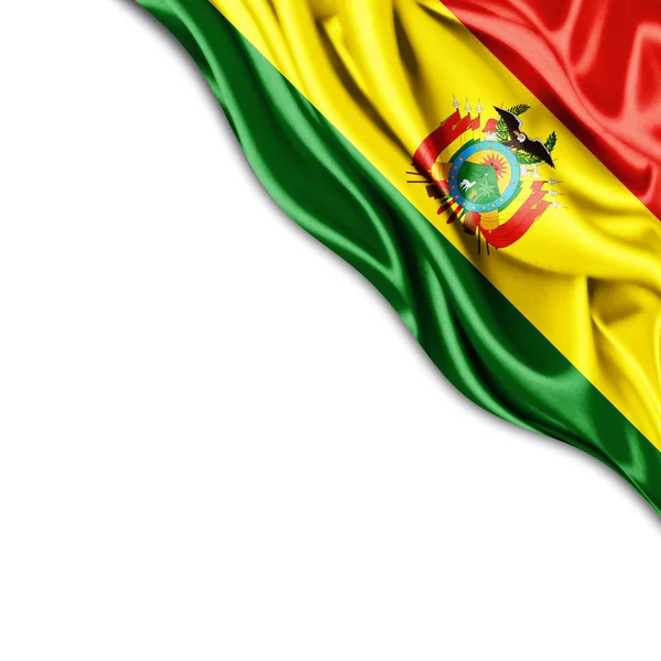 Vlag Van Bolivia Met Kopie Ruimte Voor Tekst Illustratie — Stockfoto