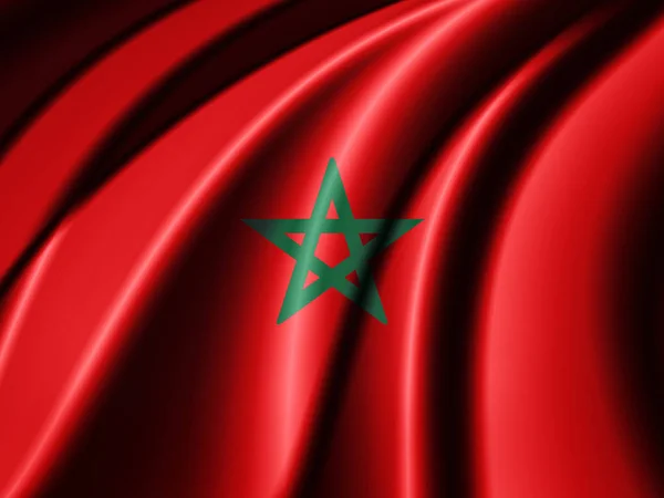 Flag Morocco Copy Space Your Text Illustration — Stock Photo, Image