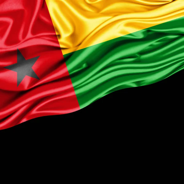 Vlag Van Guinee Bissau Met Kopie Ruimte Voor Tekst Illustratie — Stockfoto