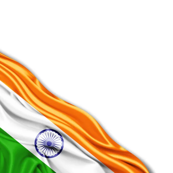 Bandera India Con Espacio Copia Para Texto Ilustración — Foto de Stock