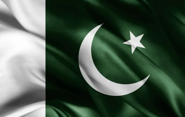 Флаг Пакистана Местом Копирования Текста Иллюстрация — стоковое фото