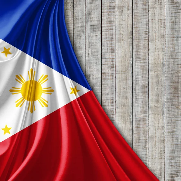 Flagge Der Philippinen Mit Kopierplatz Für Ihren Text Illustration — Stockfoto