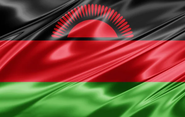 Vlag Van Malawi Met Kopie Ruimte Voor Tekst Illustratie — Stockfoto