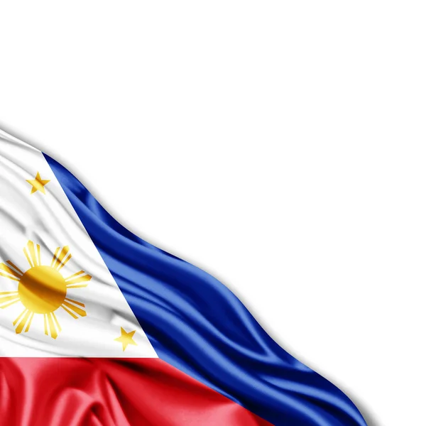 Bandera Filipinas Con Espacio Copia Para Texto Ilustración — Foto de Stock